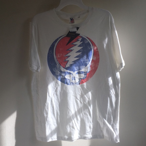 Grateful Dead Lightning bolt skull tee Junk Food - Picture 5 of 6